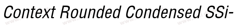 Context Rounded Condensed SSi字体转换